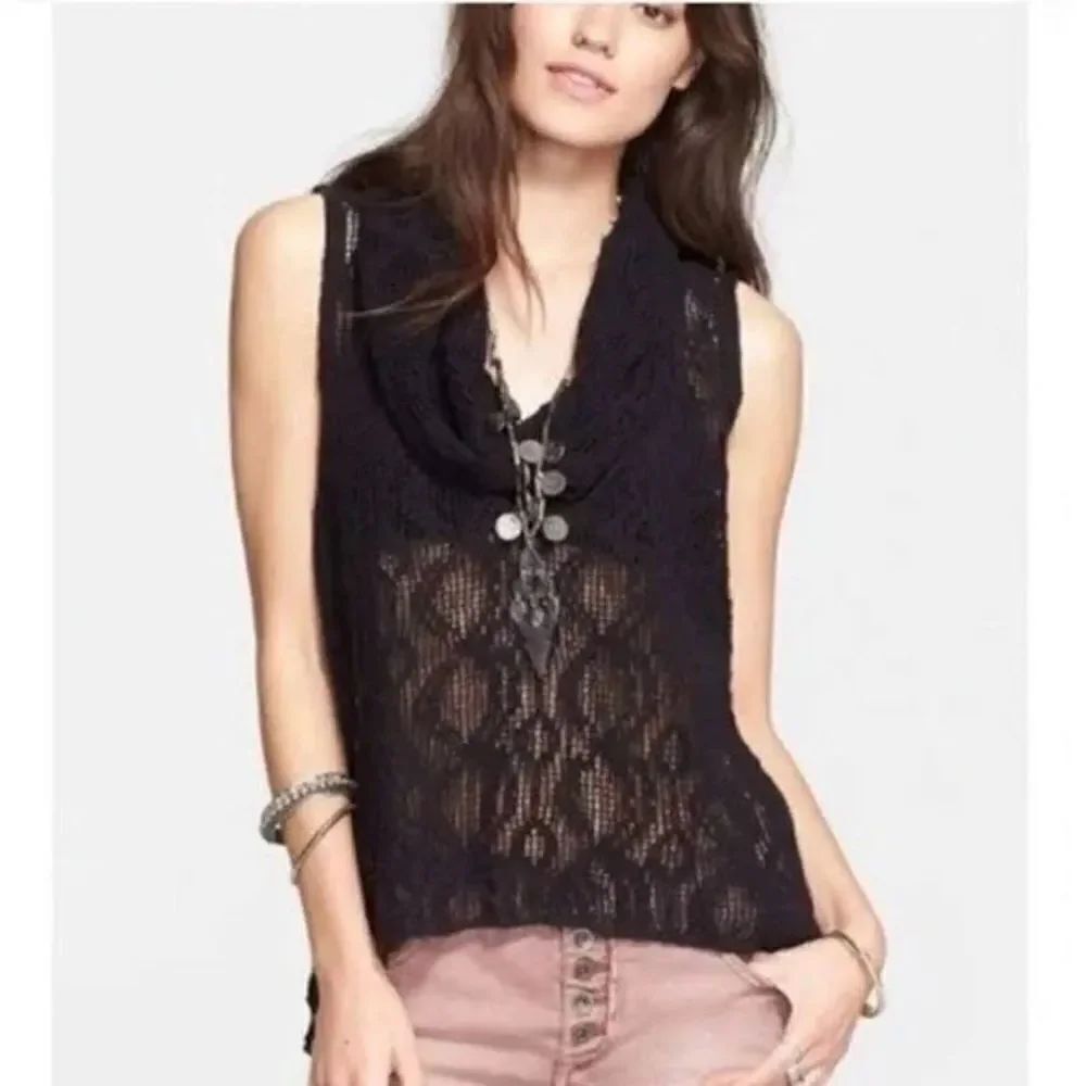 ✨Free People 'Just like that' cowl neck top✨